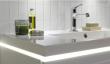 Dansani LED lysskinne mellem hndvask og vaskeskab - 60 cm