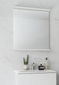 Hafa Store spejl 600 m/LED-profil og hylde - Hvid