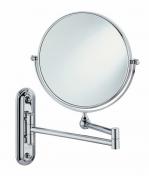 Hefe Valet kosmetikspejl med fast arm - Vendbart m/5 x forstørrelse