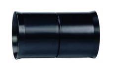 Hekaplast 75 mm PEH-samlemuffe til korrugeret kabelrør, sort