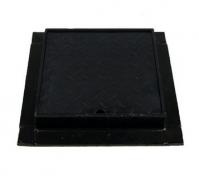 Duco 315 x 60 mm karm/dksel, firkantet, 2,5 t, sort smedejern