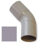 Plastmo bøjning 45 grader (110 mm) - grå