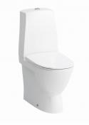 Laufen PRO N gulvstende toilet med skjult p-Ls, Back-to-wall, Rimless