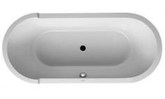 Duravit Starck ovalt badekar t/indbygning - 180 x 80 - 2 rygln