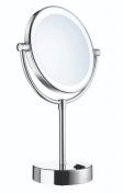 Smedbo Outline kosmetikspejl til bord m/LED lys og 5 x forstrrelse - Krom