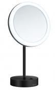 Smedbo Outline kosmetikspejl til bord m/LED lys og 5 x forstrrelse - Mat sort