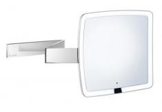 Smedbo Outline Square kosmetikspejl m/LED, sensor og 7 x forstrrelse - Krom