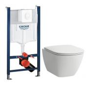 Laufen Lua RIMless toiletpakke inkl. sde m/soft-close, cisterne og hvid betjening