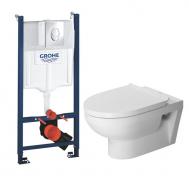 Duravit No. 1 Rimless toiletpakke inkl. sde m/softclose, cisterne og krom betjening