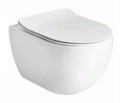 Lavabo Glomp rimless væghængt toilet - Hvid