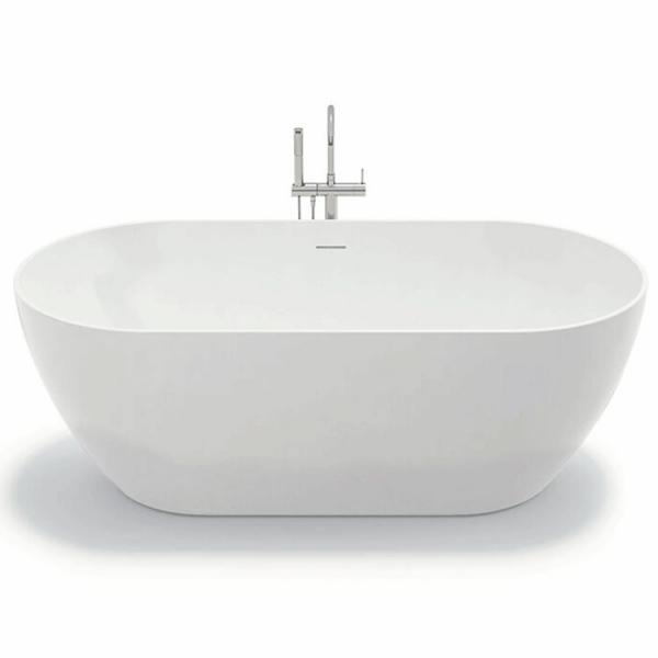 Lavabo Milano fritstående badekar 1700 x 800 mm - Mat hvid