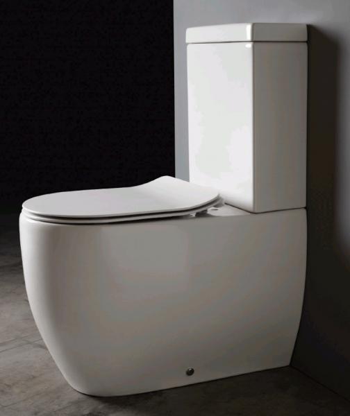 Lavabo Glomp rimless gulvstående toilet - Hvid