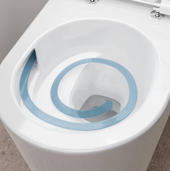 hansgrohe EluPura S væghængt toilet inkl. sæde, AquaHelix og SmartClean