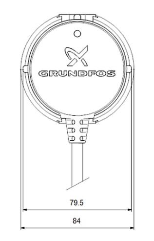 Grundfos COMFORT 15-14 BDT PM cirkulationspumpe med digital timer 80 mm. Til brugsvand