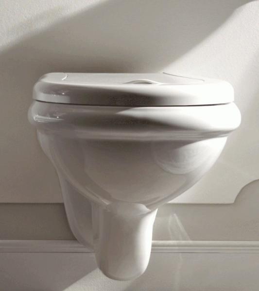 Lavabo Retro væghængt toilet u/sæde - Hvid