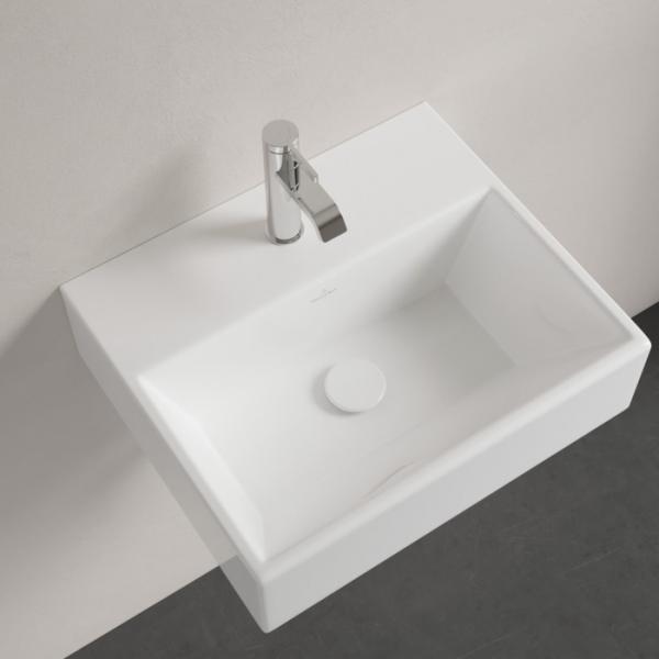 V&B Memento 50 håndvask t/væg eller møbel - 1/3 hanehuller - Ceramic+