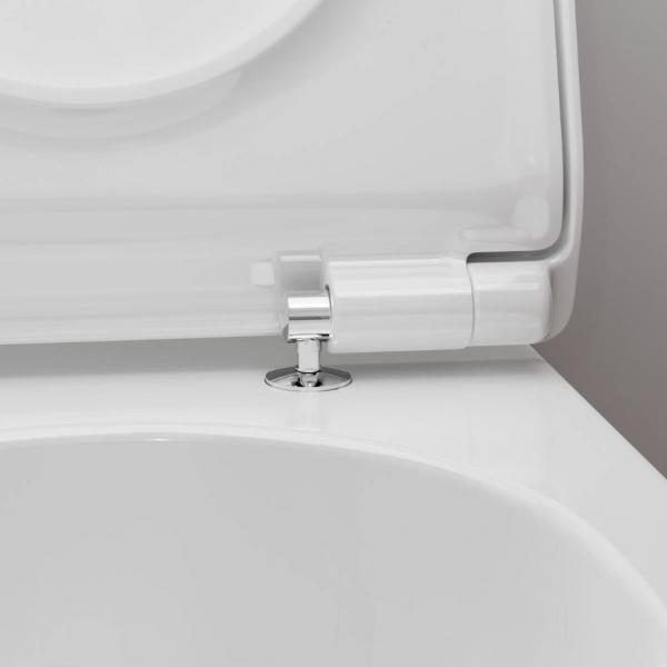 hansgrohe EluPura S væghængt toilet inkl. sæde, AquaHelix og antibakteriel glasur