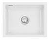 Lavabo Mera 50 U porcel�nsk�kkenvask - Krom afl�b
