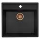 Lavabo Jupiter 60 kompositvask - Antracit-sort/kobber