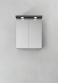 Hafa Store spejlskab 600 m/LED-profil - Antracit