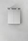 Hafa Store spejlskab 600 m/LED-profil - Gr
