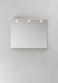 Hafa Store spejl 900 m/LED-profil - Askstruktur