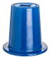 AVK dksel 195 x 190 mm, fast, komplet med prop, stbejern, bl