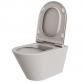 Lavabo Forma rimless v�gh�ngt toilet inkl. s�de og Vortex skyl - Ash