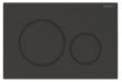 Geberit Sigma 20 betjeningsplade easy-to-clean-belagt - Mat sort/Sort