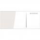 Geberit Omega 70 Betjeningsplade - Hvid glas