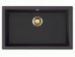 Lavabo Jupiter 80 kompositvask - Antracit-sort/messing