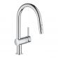 Grohe NEW Minta kkkenbatteri m/udtrk og Dual spray - Krom