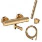 Damixa Iris komplet badekararmatur - B�rstet bronze