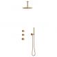 Damixa Iris XS 2 brusesystem til indbygning - Loft - B�rstet bronze
