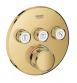 Grohe SmartControl indbygningsarmatur med 3 udtag - Poleret cool sunrise