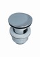 Vola A62 pop-up bundventil m/overlb - Rustfrit stl
