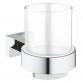 Grohe Essentials Cube Krystalglas med holder