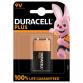 Duracell Plus Power batteri, 6LR61, 9 V