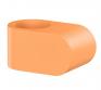 Beslagsboden drstop til drgreb gummi 2 stk - Orange