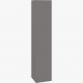 Dansani Luna 35 h�jskab m/tr�- og glashylder - Venstre - Gr� mat