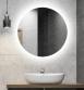 Sandra rundt spejl m/integreret LED lys, backlight og varme - 100 cm
