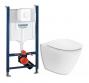 If Spira Art toiletpakke inkl. sde m/soft-close, cisterne og hvid betjening