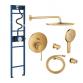 Grohe Essence 310 komplet brusesystem m/Shower Frame - B�rstet Cool Sunrise