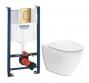 If Spira Art toiletpakke inkl. sde m/soft-close, cisterne og messing betjening