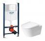 Duravit D-neo Rimless toiletpakke inkl. sde m/soft-close, cisterne og hvid betjening