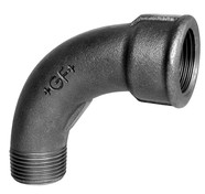 Sort bjning 90 gr. 1/2 - Muffe - Nippel