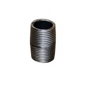 Sort sammenskåret nippelrør - 3/8"