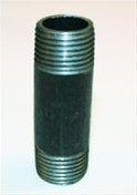 Sort nippelrør 3/8" x 60 mm