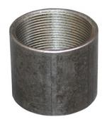 Sort smedet muffe - 1"