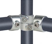 Altech Pipe Clamps T-samling med justerbar sideudgang 1 1/2" Galvaniseret